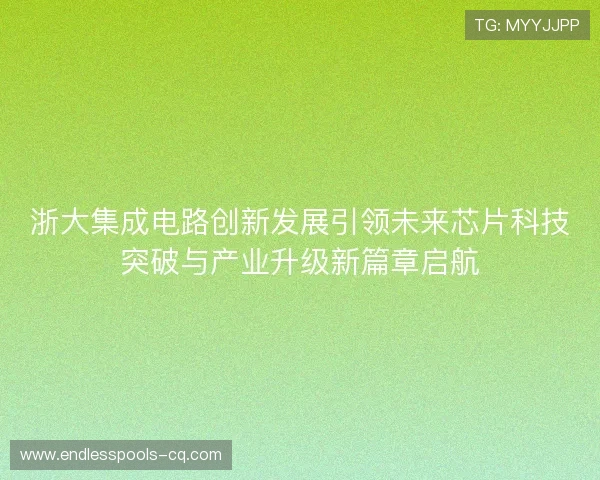 浙大集成电路创新发展引领未来芯片科技突破与产业升级新篇章启航